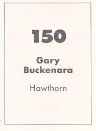 1990 Select AFL Stickers #150 Gary Buckenara Back